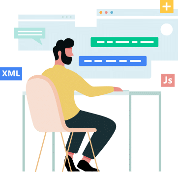 man working in a Tampa web design company